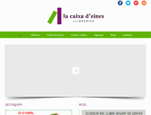 Tablet Screenshot of lacaixadeines.com